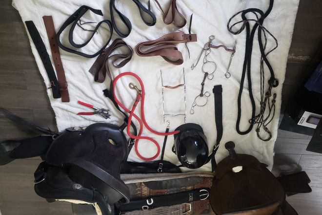 Large Western Tack lot including 2 saddles