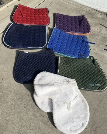 Lot of 7 saddle pads Roma and otherd