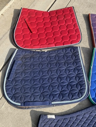 Lot of 7 saddle pads Roma and otherd