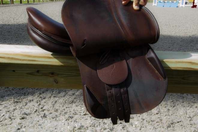 2016 Antares Saddle, 16.5", Grain Leather, E Flap