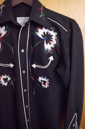 H BAR C Men Cowboy Western Show Shirt California Ranchwear 