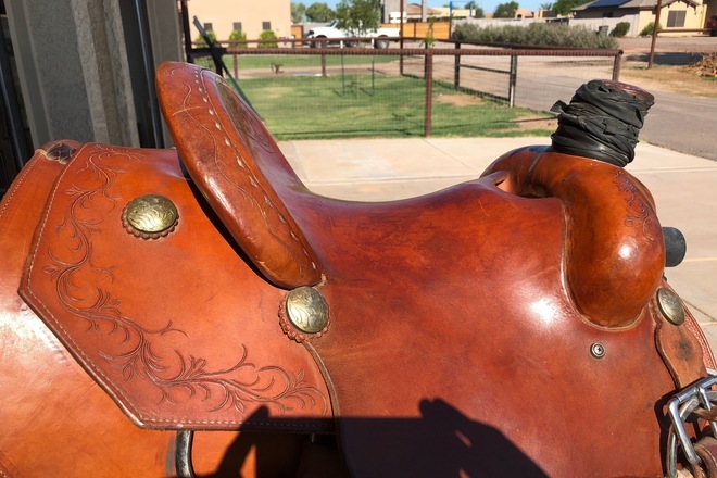 Custom Clint Herring Saddle 14.5"