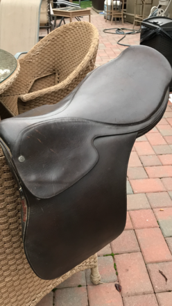 Vintage Michael J. Knoud Hunting and Polo Saddle 17"