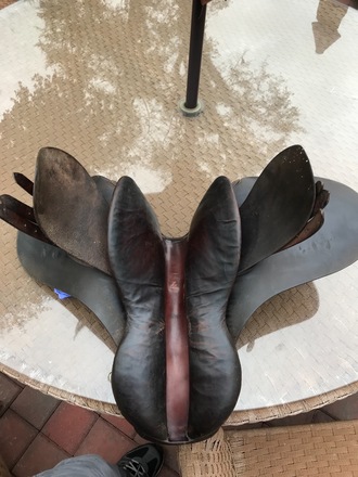Vintage Michael J. Knoud Hunting and Polo Saddle 17"