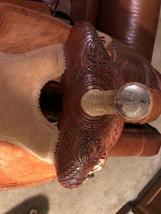 Youth Barrel Saddle by Red River Saddlery 12"