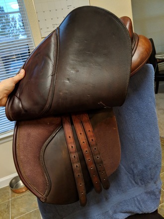 Bates Caprilli Saddle 16.5"