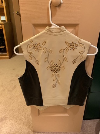 Black Cream Kippy Show Vest Size Small