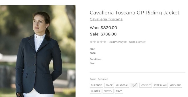 Cavalleria Toscana Luxury Riding Jacket (Italian size 46)