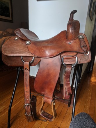 Roohide Cutting Saddle 15.5"