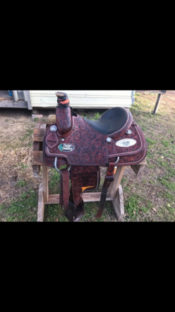 Cactus full tooled Saddle 15.5" 