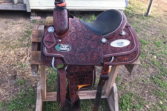 Selling: Cactus full tooled Saddle 15.5" 