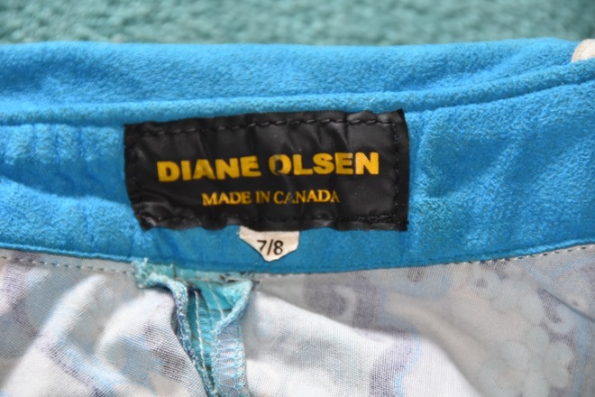Diane Olsen Show Shirt Rail  Sz 7/8 Teal w crystals!