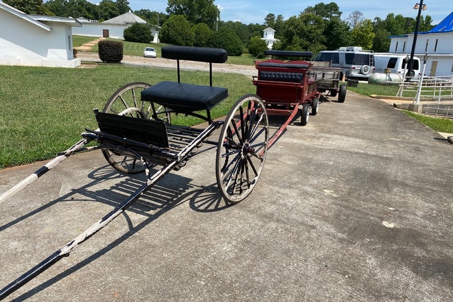 Two wheeled horse cart